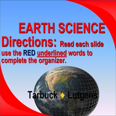 The ocean's composition &amp; location