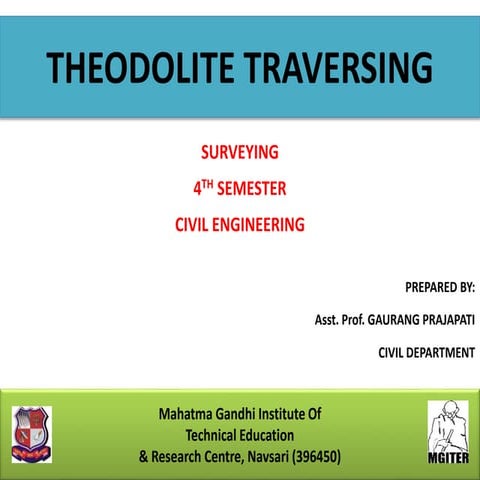 Theodolite traversing