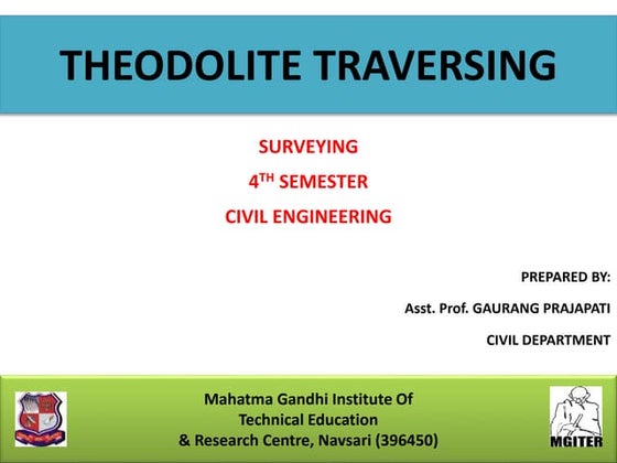 Reciprocal ranging or Indirect Ranging | PPT