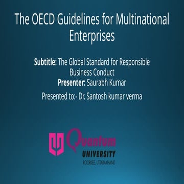 Comprehensive Overview of OECD Guidelines and Toxicology Branches | PPTX