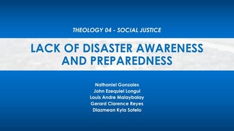 THEOLOGY SOCIAL JUSTICE - TYPHOON ULYSSES