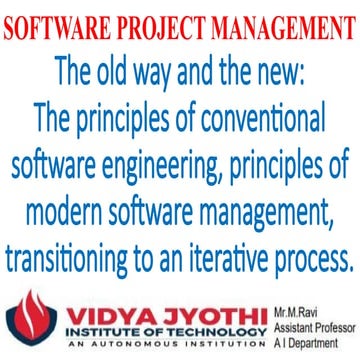 The old way and the new:The principles of conventional software ...