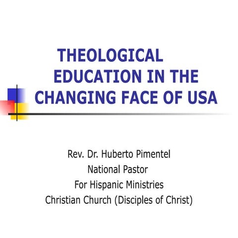 Theological Educ Latinos