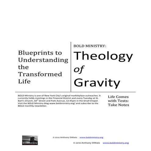 Theology of Gravity 11 16-2010