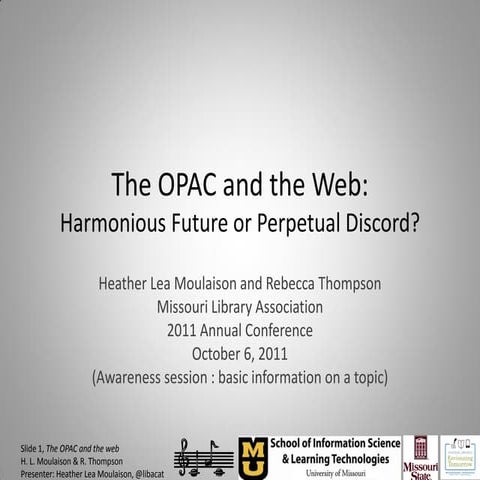 The opac and the web