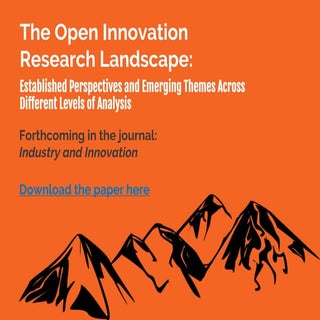 The open innovation research landsc...