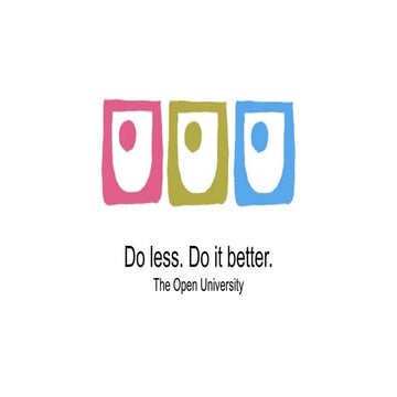 FuturePMO 2017 - Susan Palmer-Trew, The Open University: Do Less. Do it Better.