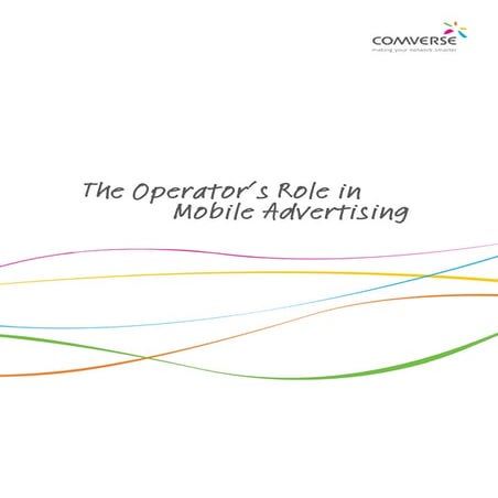 The operator's role in mobile advertising