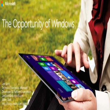 The Opportunity of Windows    Norwich Indie Dev