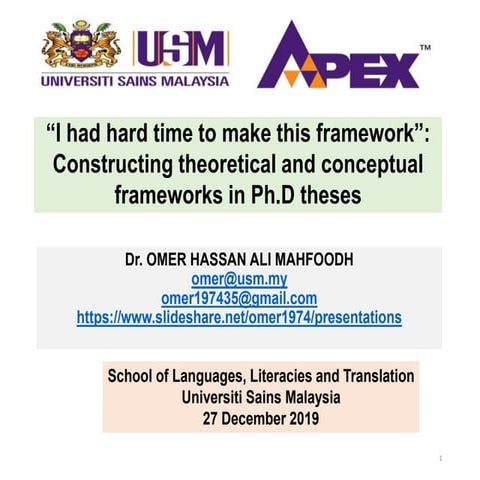 Theoretical framework