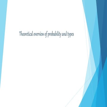 Theoretical overview of probability and types.pptx