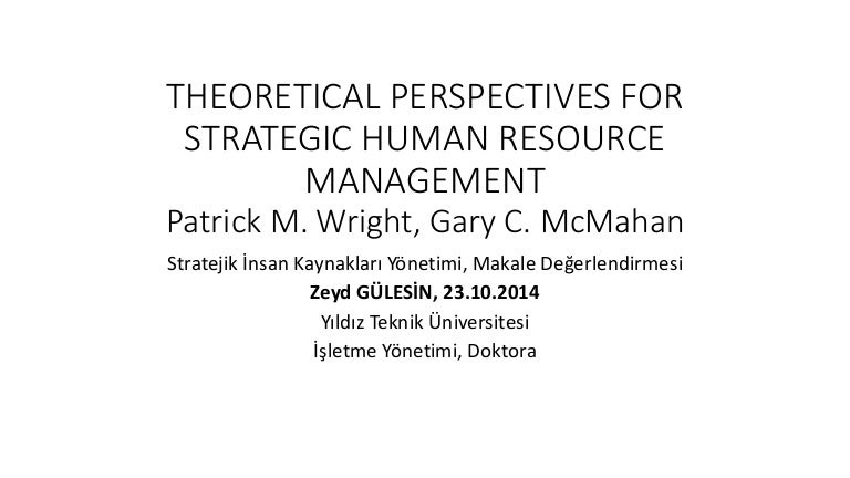 theoretical-perspectives-for-strategic-human-resource-management-pa