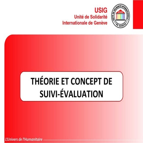 Theorie concept-suivi-evaluation