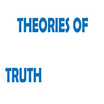 Topic: Truth Philosophy Grade 11 and Grade 12 | PPTX