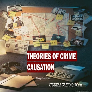Lombrosian Theory of crime causation | PPTX