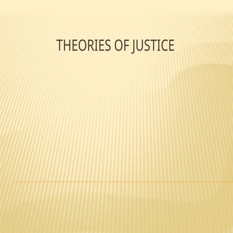 Theories of justice in law for studentss