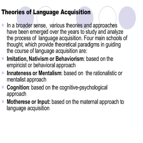 Theories Of Language Acquisition[1]