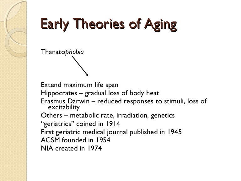 what are the three theories of aging