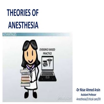 Theories of anesthesia