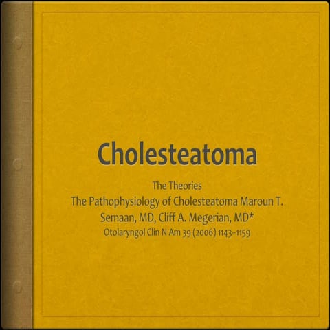 Theories of cholesteatoma