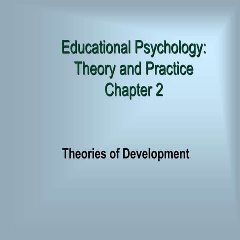Theories of development