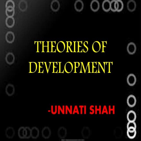 Theories of development- Life Span Development