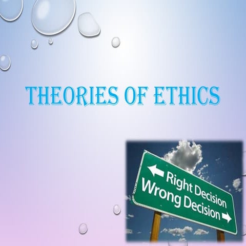 Theories of ethics