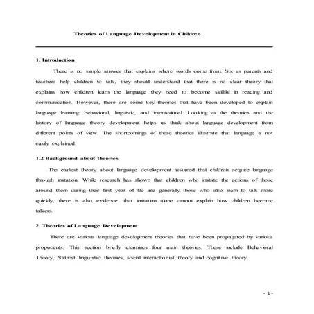 Theories of FLA - Wissam Ali Askar