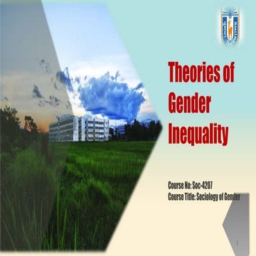 Theories of gender inequality