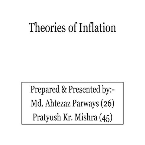 Theories of inflation