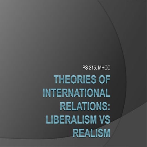 Theories of international relations