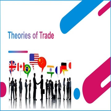 Theories of international trade