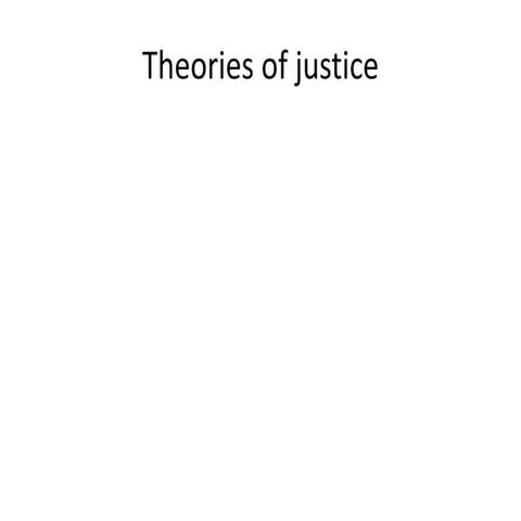 theories of justice - Law Jurisprudence , LLB