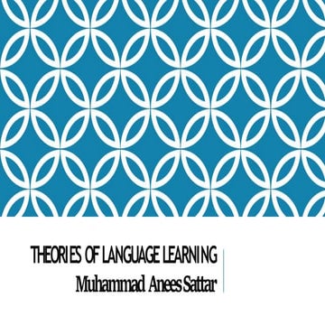 Theories of Language Learning In Applied Linguistics ii.pptx