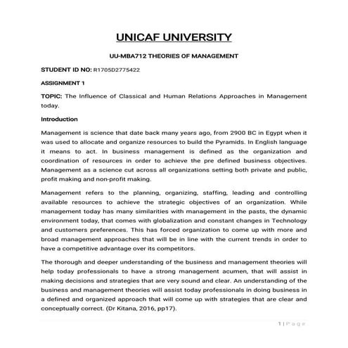 Theories of management assignment 1(1)