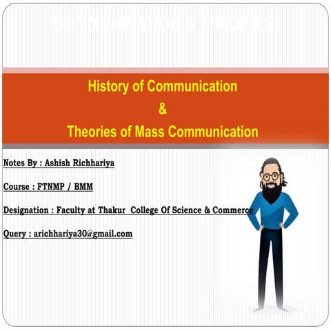 Theories of mass communication
