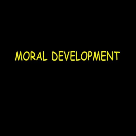 Theories of moral development