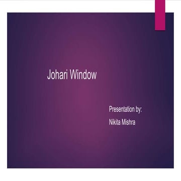 Johari window