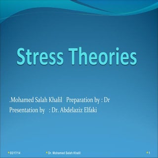 Theories of stress