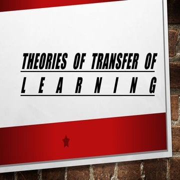 Theories of transfer of learning paper 2.pptx