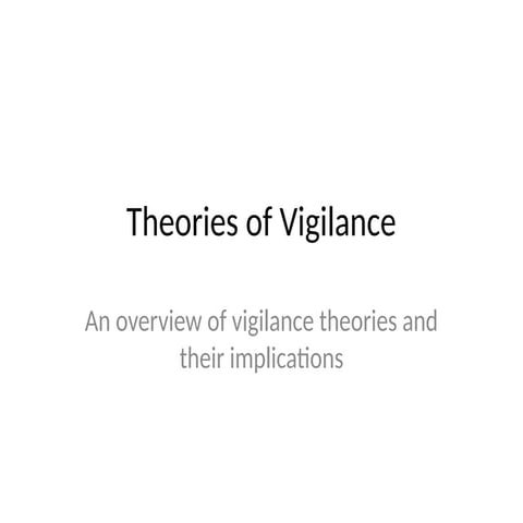Theories_of_Vigilance-Operational Management