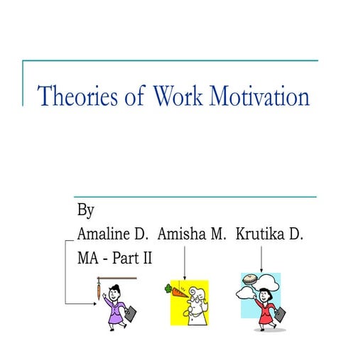 Theories of work motivation