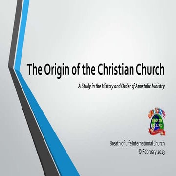 Origin of the Christian Church
