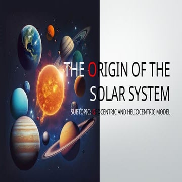 THE ORIGIN OF THE SOLAR SYSTEM and .pptx