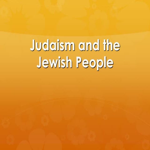 The origins of judaism 1