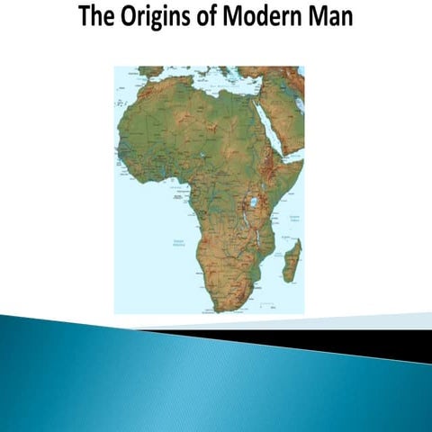 The origins of modern man