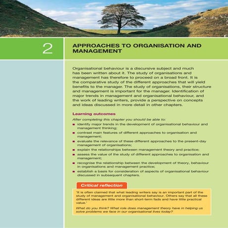 important material to understand management theory