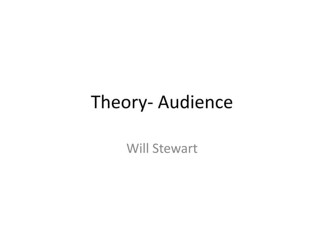 Theory  audience pro-forma