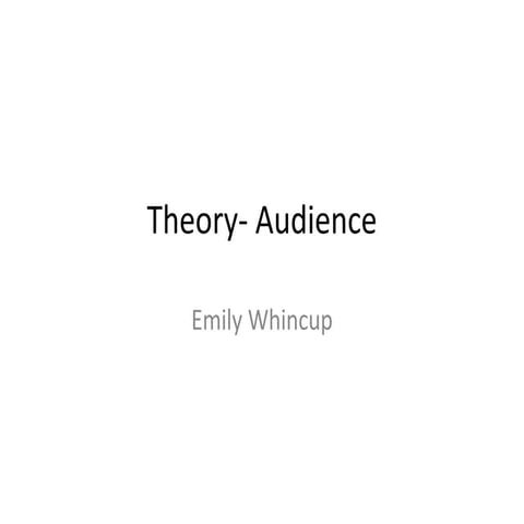 Theory Audience pro-forma