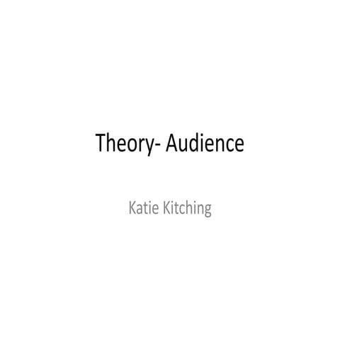 Theory  audience pro-forma